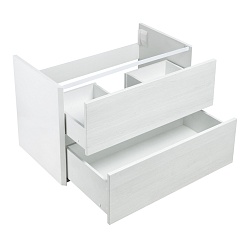 Акватон Тумба под раковину Брук 80 с 2 ящиками дуб латте – фотография-2